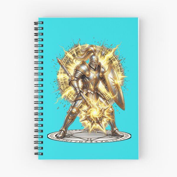Item preview, Epic Golden Knight Holy Light Paladin designed and sold by Utopian-Magic.
