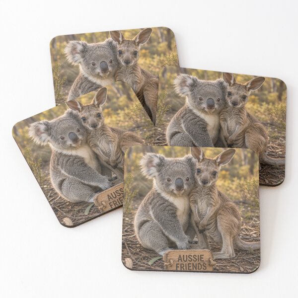 Item preview, Cute Koala Kangaroo Aussie Friends Wildlife Animals designed and sold by BagFactoryUK.