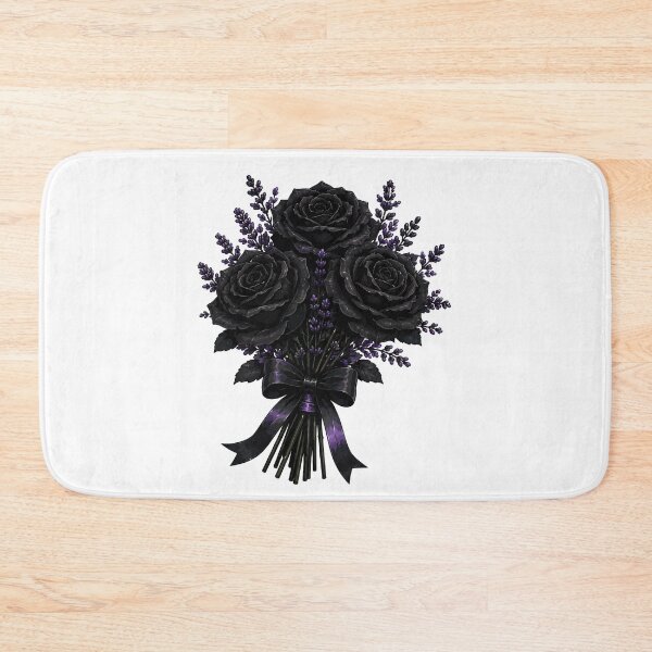 Item preview, Midnight Rose Bouquet | Gothic Black Roses with Lavender Floral Aesthetic  designed and sold by RidaSalArt.