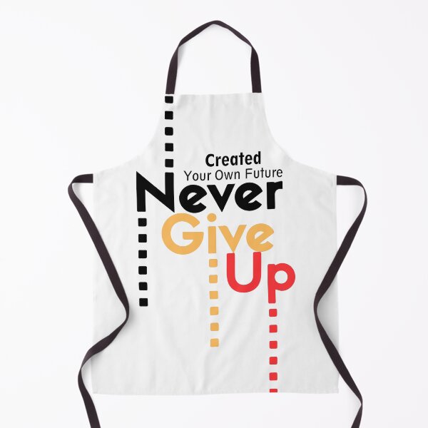 Aperçu de l'œuvre Typographie de motivation « Ne jamais abandonner » créée et vendue par VisionGraphic.