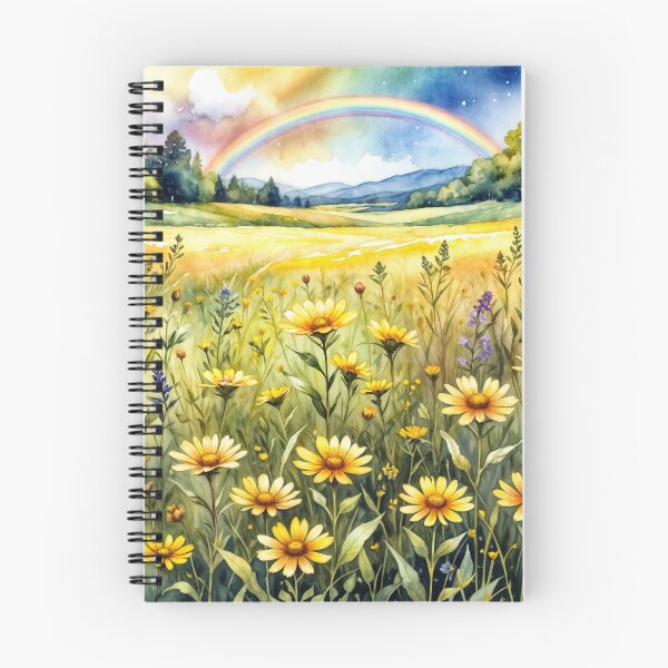 Item preview, Wildflower Field with a Rainbow designed and sold by Maria Dryfhout.
