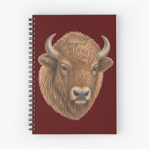 Item preview, Head of a żubr in pencil – European bison designed and sold by JOANNASKAH.