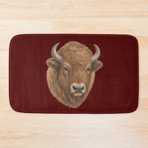Item preview, Head of a żubr in pencil – European bison designed and sold by JOANNASKAH.