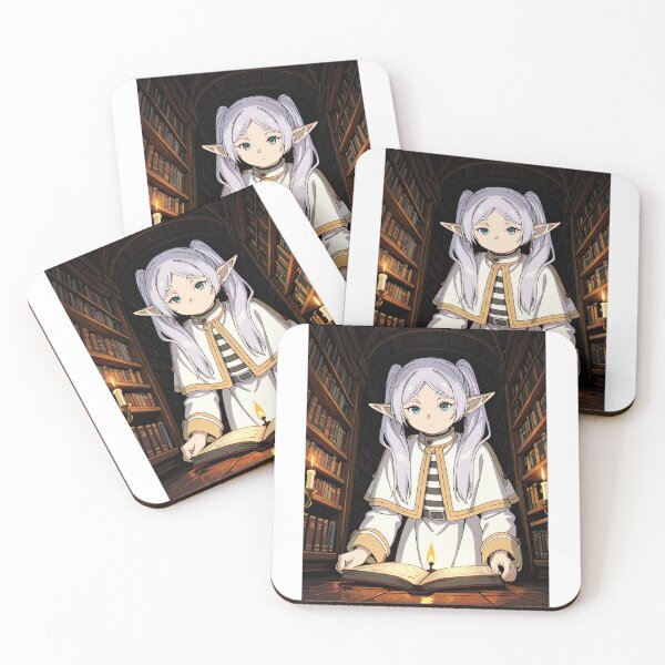 Item preview, Art - Female Manga Character, Reading in an Ancient Library designed and sold by AnimeShin.