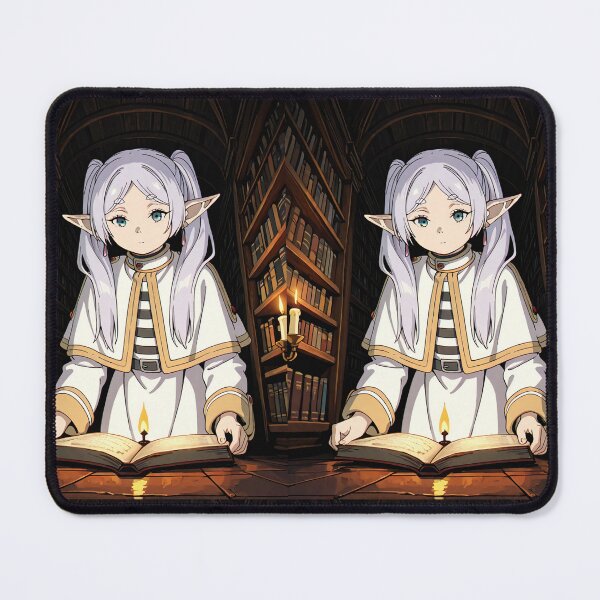 Item preview, Art - Female Manga Character, Reading in an Ancient Library designed and sold by AnimeShin.