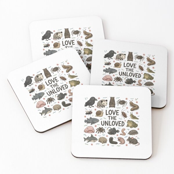 Item preview, Love the Unloved Animals Cute Cartoon Creature Pattern designed and sold by HamadaArtivio1.