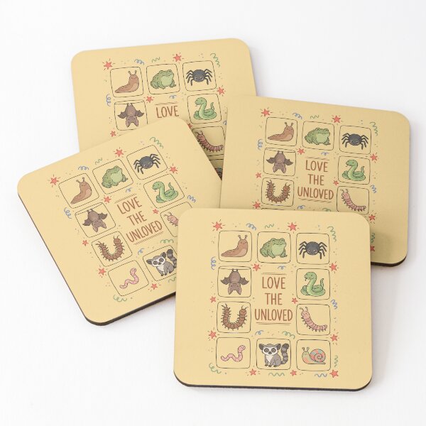 Item preview, Love the Unloved Animals Cute Cartoon Creature Pattern designed and sold by HamadaArtivio1.