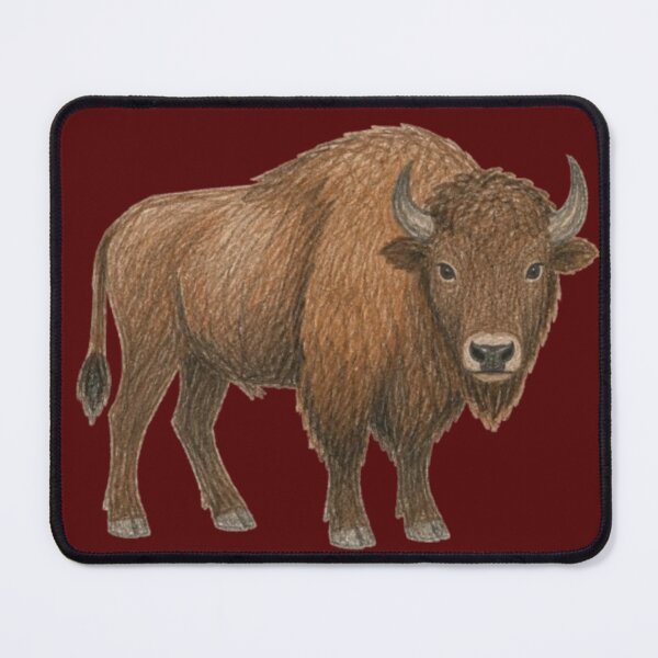 Item preview, European bison in pencil – Wild bison designed and sold by JOANNASKAH.