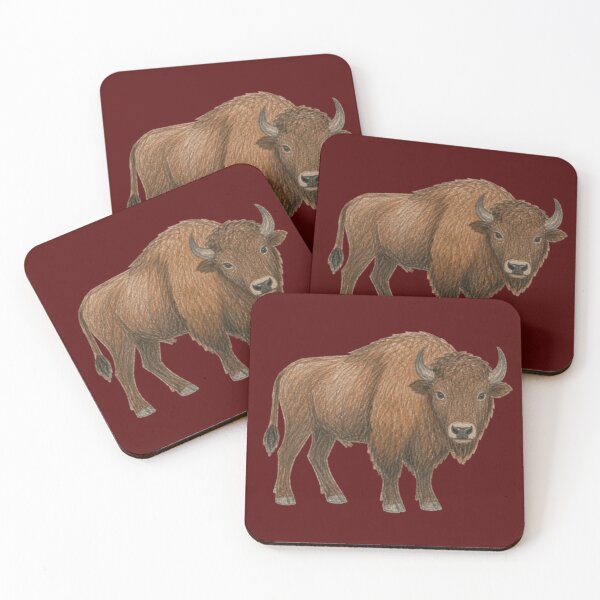 Item preview, European bison in pencil – Wild bison designed and sold by JOANNASKAH.