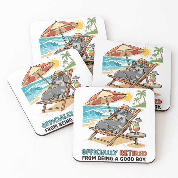 Item preview, Officially Retired Funny Dachshund Beach Vacation designed and sold by jgoteiner.