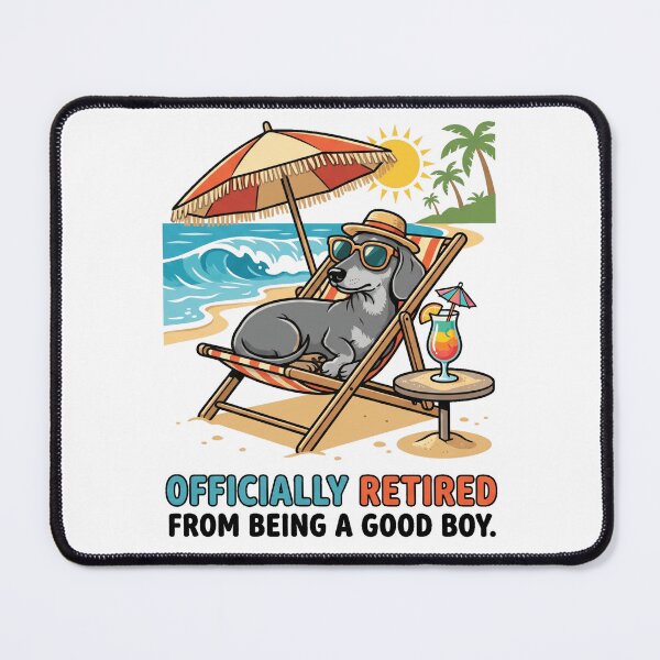 Item preview, Officially Retired Funny Dachshund Beach Vacation designed and sold by jgoteiner.