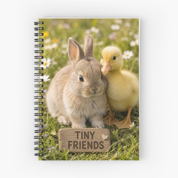 Item preview, Tiny Friends Bunny Duckling Cute Animals designed and sold by BagFactoryUK.