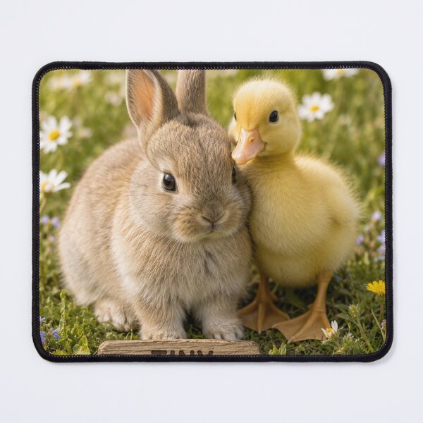 Item preview, Tiny Friends Bunny Duckling Cute Animals designed and sold by BagFactoryUK.