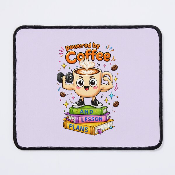 Item preview, Cute Teacher Coffee Gift | Powered by Coffee and Lesson Plans designed and sold by Classroom Crew Studio.