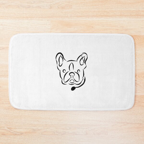 Item preview, Minimalist French Bulldog Brush Line Art designed and sold by Silly lines....