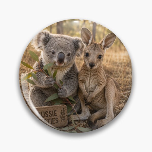 Item preview, Aussie Besties Koala Kangaroo Australian Animals designed and sold by BagFactoryUK.