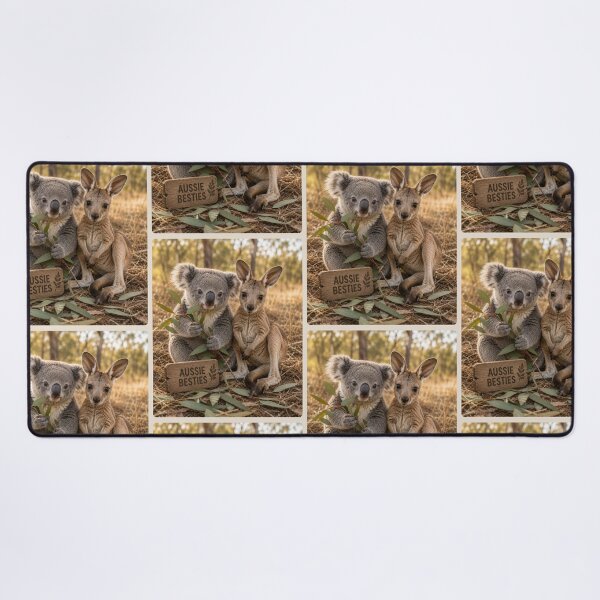 Item preview, Aussie Besties Koala Kangaroo Australian Animals designed and sold by BagFactoryUK.