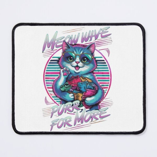 Item preview, Neon Synthwave Money Cat Quote designed and sold by PixelStyle Studio.
