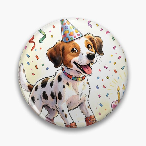 Artikelvorschau, Alles Gute zum Geburtstag, Hund und Kuchen! entworfen und verkauft von Sharon Schwalbe.