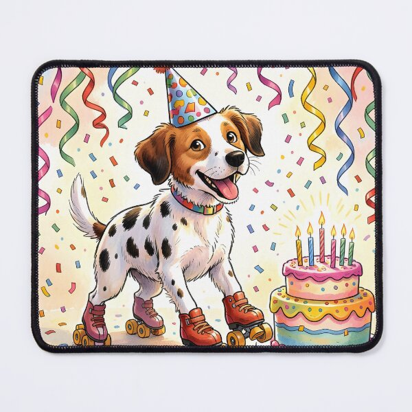 Item preview, Happy Birthday Dog and Cake designed and sold by Sharon Schwalbe.