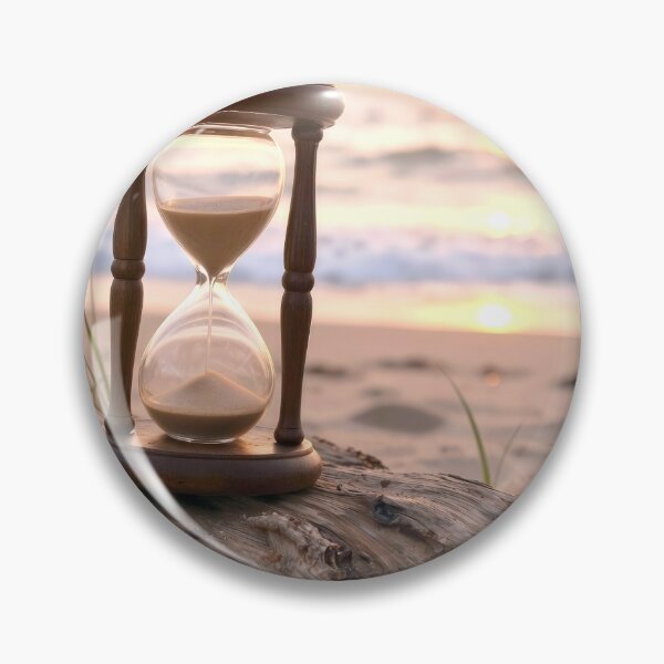 Item preview, Sand Timer on Driftwood on a Beach designed and sold by Maria Dryfhout.