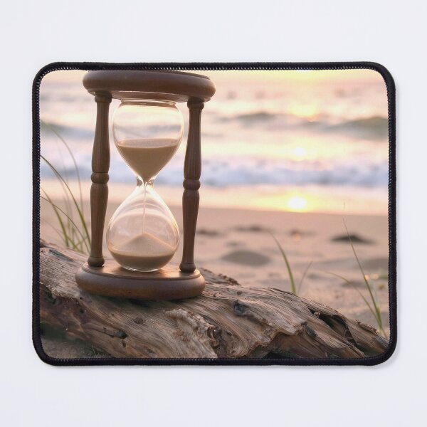 Item preview, Sand Timer on Driftwood on a Beach designed and sold by Maria Dryfhout.