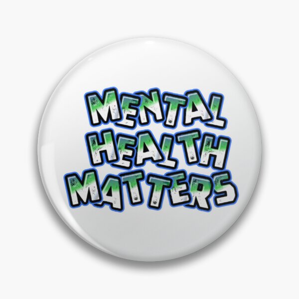 Item preview, Mental Health Matters Graffiti Typography Quote designed and sold by EchoPrint Co..