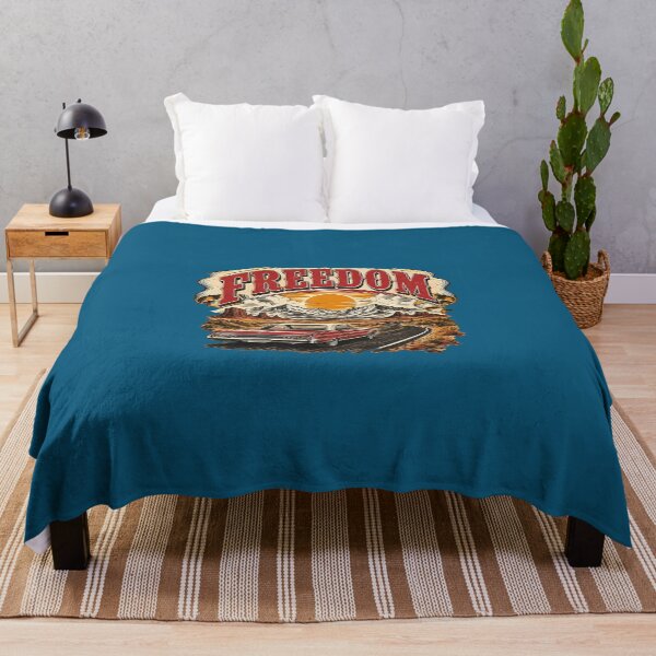 Item preview, Vintage "Freedom" Desert Road Trip Illustration designed and sold by Creatby7030.