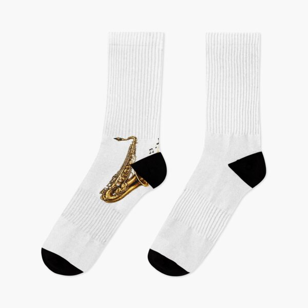 Item preview, Saxophone Music Notes Treble Clef Jazz Instrument Graphic Design designed and sold by Fabrifrank.