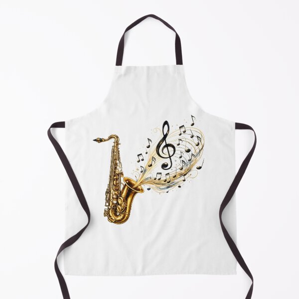 Item preview, Saxophone Music Notes Treble Clef Jazz Instrument Graphic Design designed and sold by Fabrifrank.
