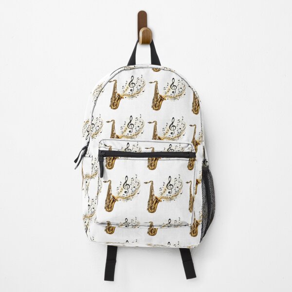 Item preview, Saxophone Music Notes Treble Clef Jazz Instrument Graphic Design designed and sold by Fabrifrank.