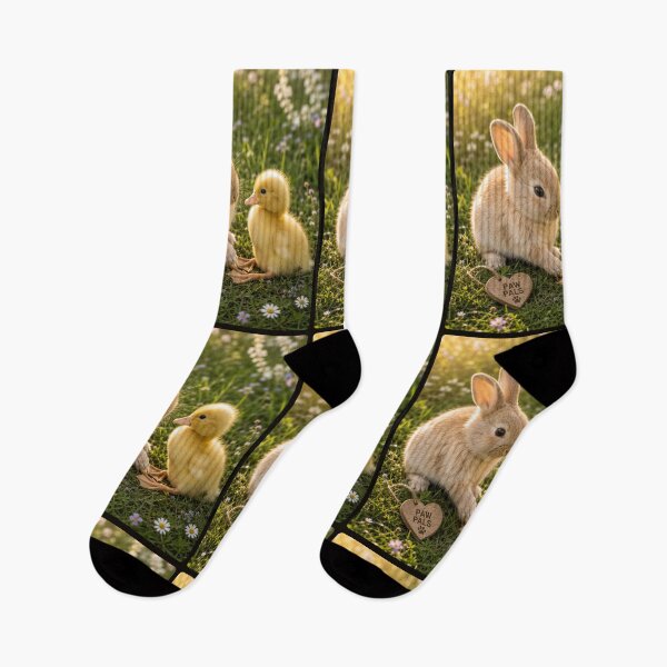 Item preview, Cute Bunny Duckling Paw Pals Spring Animals designed and sold by BagFactoryUK.