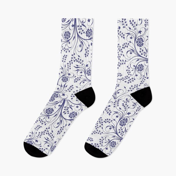 Item preview, Blue and White Floral Pattern designed and sold by MayaCordalia.