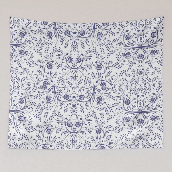 Item preview, Blue and White Floral Pattern designed and sold by MayaCordalia.