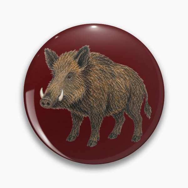 Item preview, Wild boar in pencil – wild animal of the forest designed and sold by JOANNASKAH.