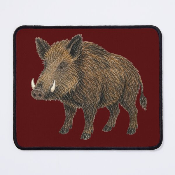 Item preview, Wild boar in pencil – wild animal of the forest designed and sold by JOANNASKAH.