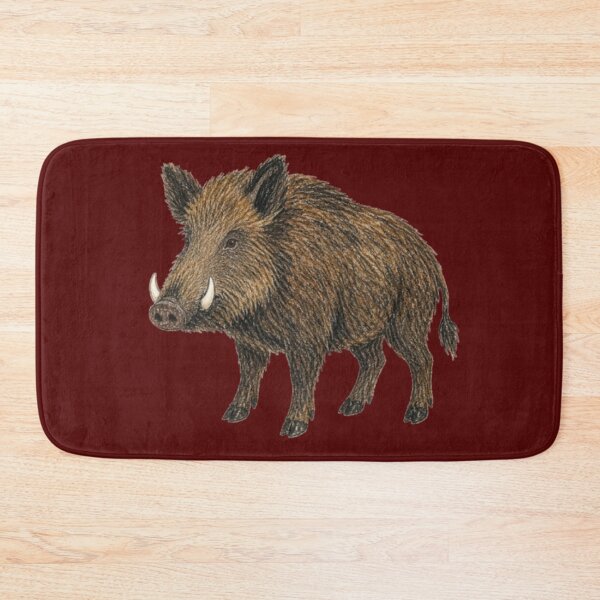 Item preview, Wild boar in pencil – wild animal of the forest designed and sold by JOANNASKAH.