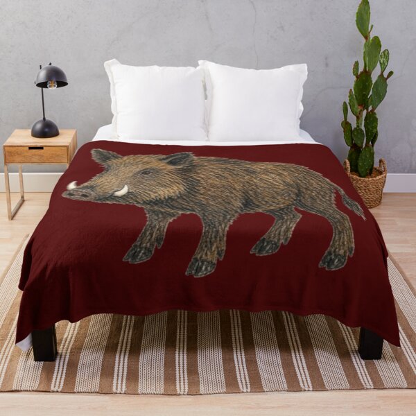 Item preview, Wild boar in pencil – wild animal of the forest designed and sold by JOANNASKAH.