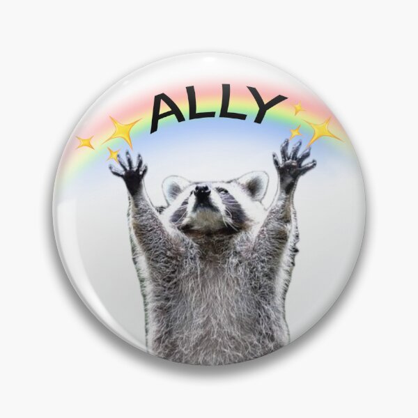 Item preview, raccoon ally funny designed and sold by jack-of-spades.