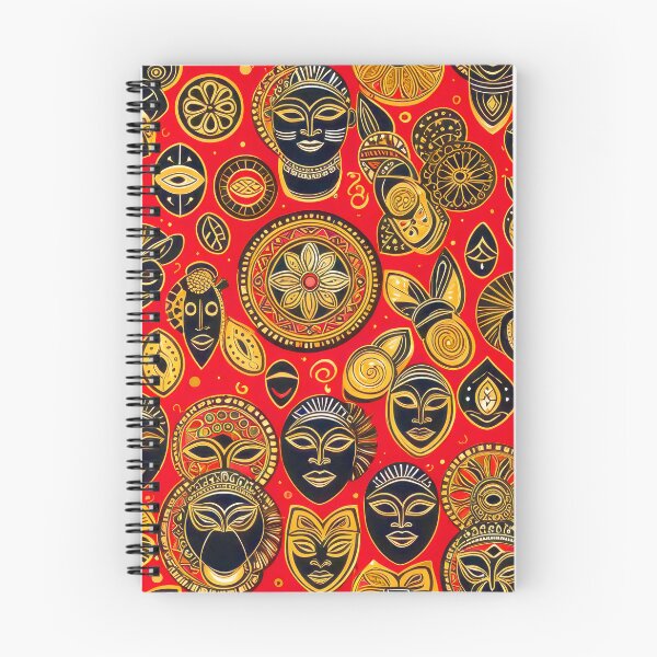 Item preview, African Masks And Symbols Red, Golden, Black Pattern designed and sold by DEC02.
