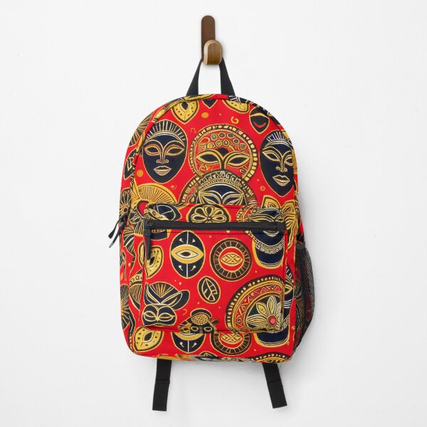 Item preview, African Masks And Symbols Red, Golden, Black Pattern designed and sold by DEC02.