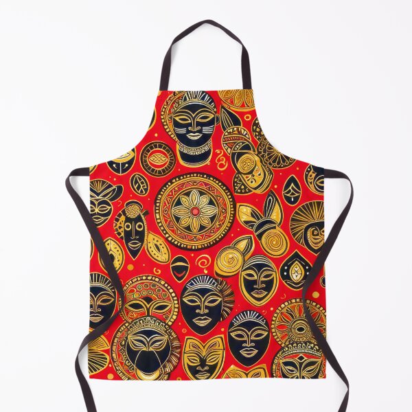 Item preview, African Masks And Symbols Red, Golden, Black Pattern designed and sold by DEC02.