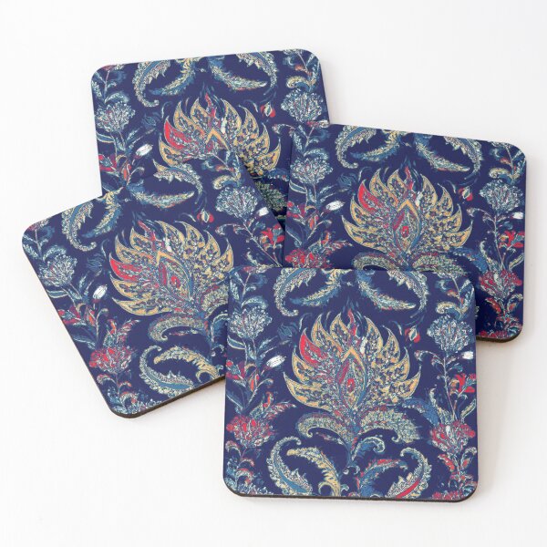 Item preview, Ornate Paisley Floral Pattern - Traditional Ethnic Botanical Design on Navy designed and sold by Outlet Raloel.