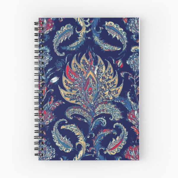 Item preview, Ornate Paisley Floral Pattern - Traditional Ethnic Botanical Design on Navy designed and sold by Outlet Raloel.