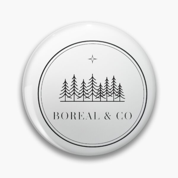 Item preview,  BOREAL & CO - Northern Forest Badge - Minimalist Outdoor Logo designed and sold by ismai6.