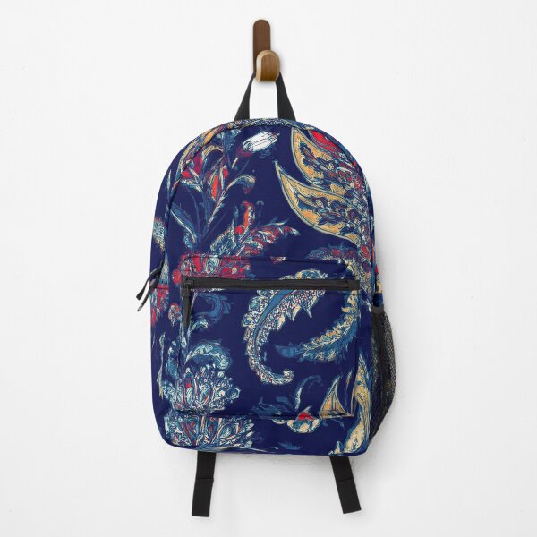 Item preview, Ornate Paisley Floral Pattern - Traditional Ethnic Botanical Design on Navy designed and sold by Outlet Raloel.