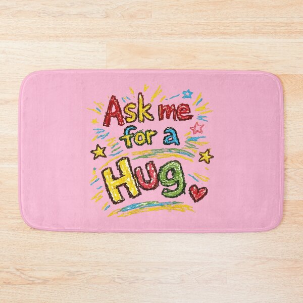 Item preview, Ask Me for a Hug | Funny Scribble Doodle Aesthetic Sticker designed and sold by designbyuzi.