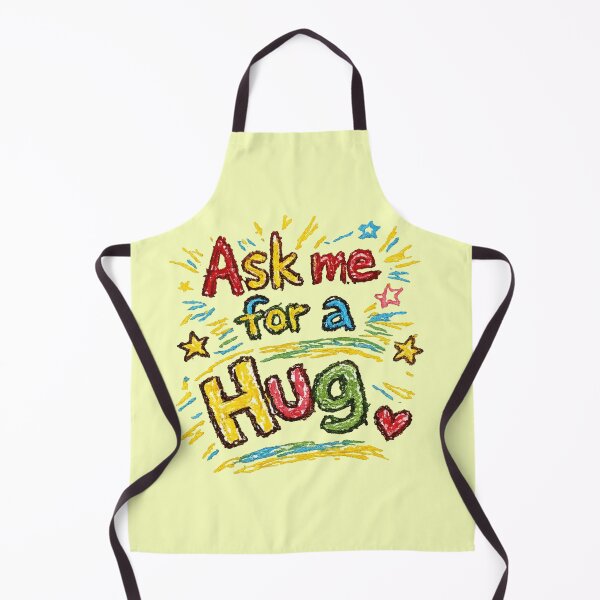 Item preview, Ask Me for a Hug | Funny Scribble Doodle Aesthetic Sticker designed and sold by designbyuzi.