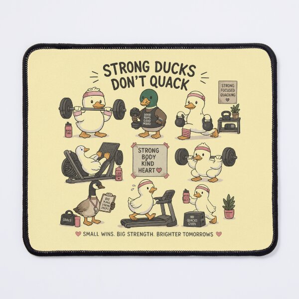 Item preview, Cute Ducks Leg Day Gym Workout Motivation Cartoon designed and sold by HamadaArtivio1.
