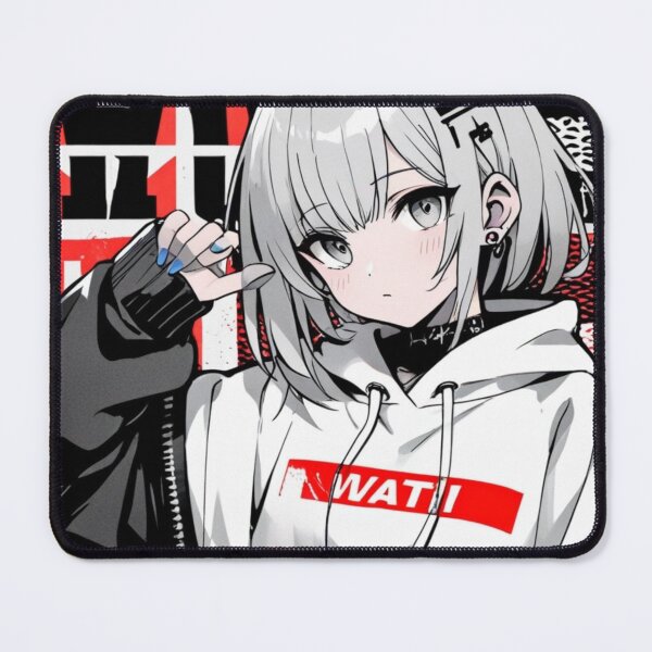 Item preview, White Haired Anime Street Girl Hoodie Aesthetic designed and sold by AnimDream .